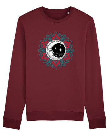 Mandala cu Luna Yoga Burgundy