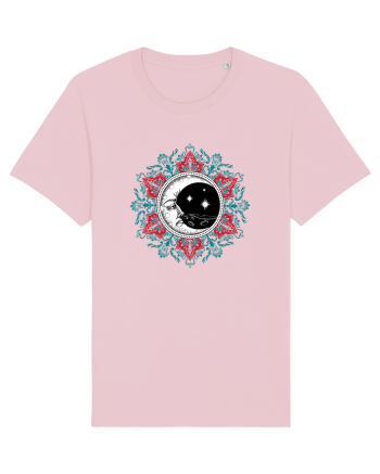 Mandala cu Luna Yoga Cotton Pink
