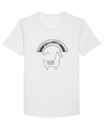 No Prob-Llama Tricou mânecă scurtă guler larg Bărbat Skater