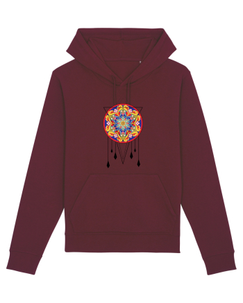 Mandala in Dreamcatcher Burgundy