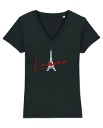L'amour Tricou mânecă scurtă guler V Damă Evoker