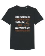 COFFEE Tricou mânecă scurtă guler larg Bărbat Skater