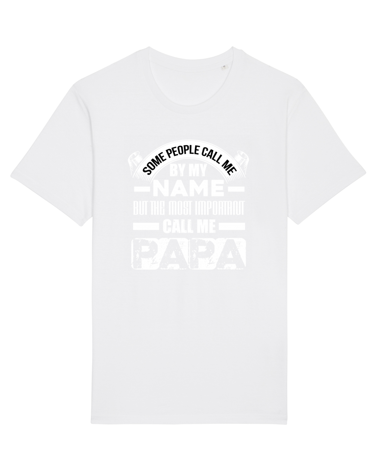 Tricou mânecă scurtă Unisex Rocker White