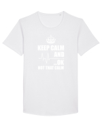 KEEP CALM Tricou mânecă scurtă guler larg Bărbat Skater