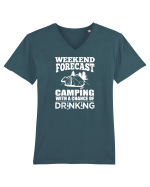 CAMPING Tricou mânecă scurtă guler V Bărbat Presenter