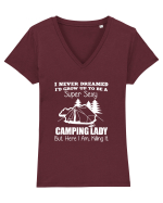CAMPING LADY Tricou mânecă scurtă guler V Damă Evoker