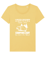 CAMPING LADY Tricou mânecă scurtă guler larg fitted Damă Expresser