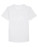 PISICA Tricou mânecă scurtă guler larg Bărbat Skater