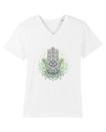 Hand of Fate Verde Tricou mânecă scurtă guler V Bărbat Presenter