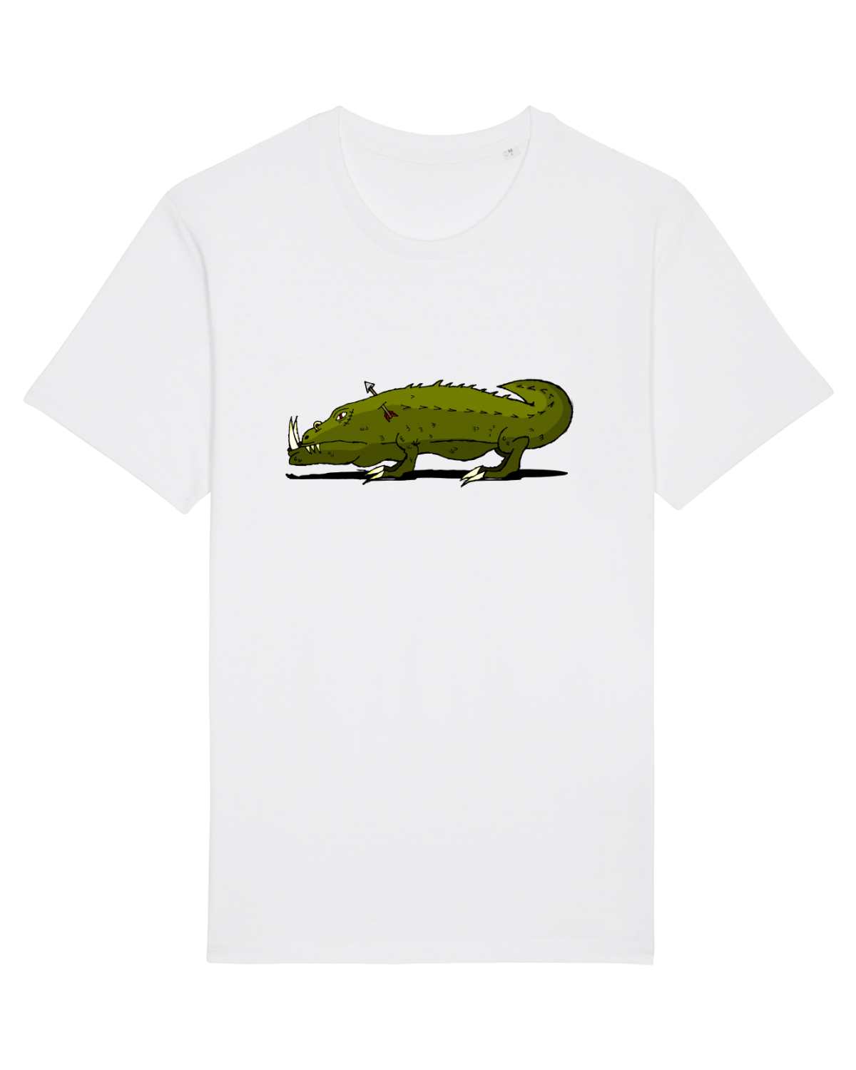 Tricou mânecă scurtă Unisex Rocker White