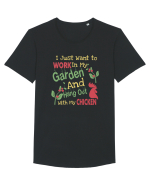 CHICKEN GARDEN Tricou mânecă scurtă guler larg Bărbat Skater