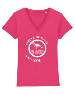 GERMAN SHEPHERD Tricou mânecă scurtă guler V Damă Evoker