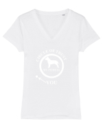 PIT BULL Tricou mânecă scurtă guler V Damă Evoker