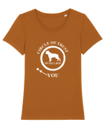 BULLDOG Tricou mânecă scurtă guler larg fitted Damă Expresser