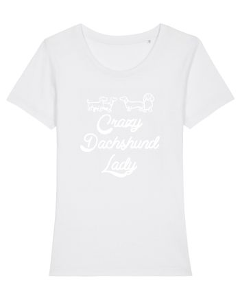 DACHSHUND LADY White