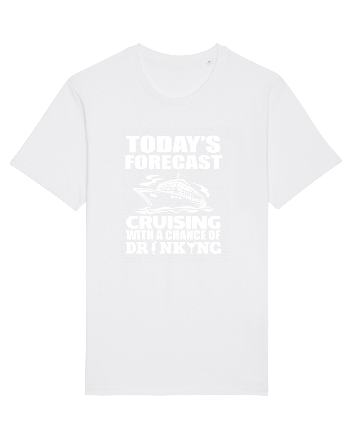 Tricou mânecă scurtă Unisex Rocker White