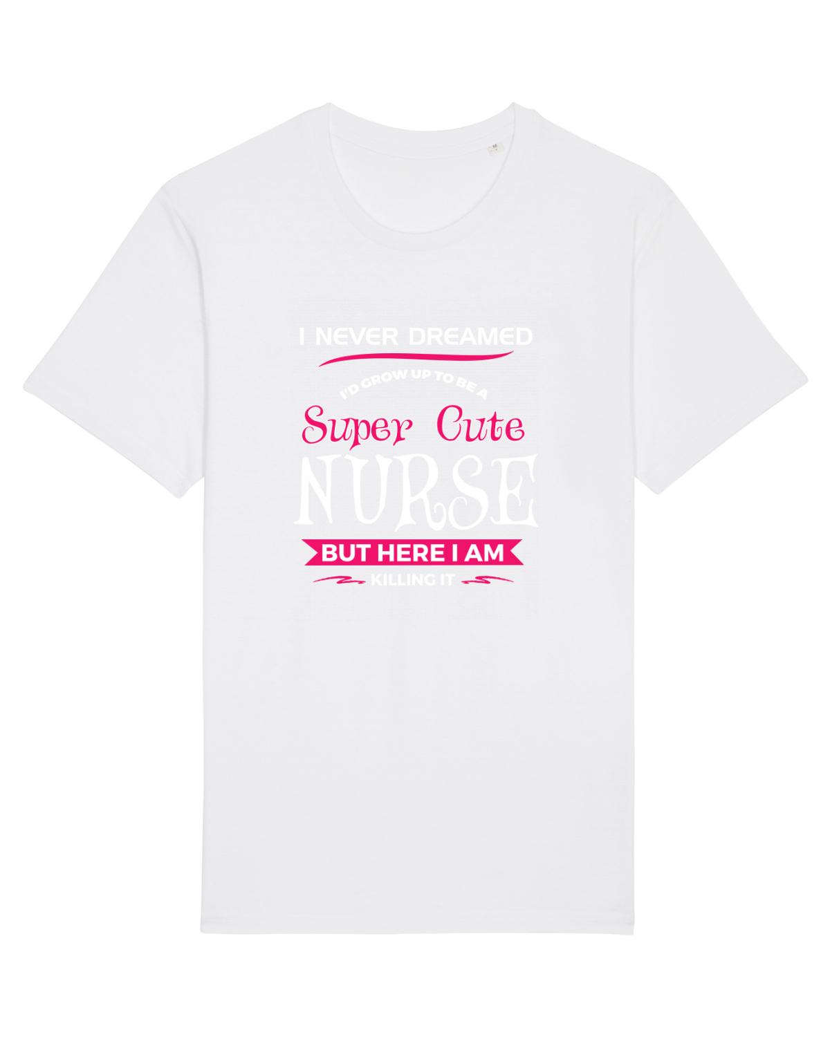 Tricou mânecă scurtă Unisex Rocker White