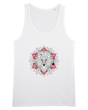 Leu Roșu în Mandala Yoga White