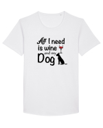 DOG Tricou mânecă scurtă guler larg Bărbat Skater