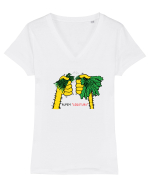 Rupem „legătura” Tricou mânecă scurtă guler V Damă Evoker
