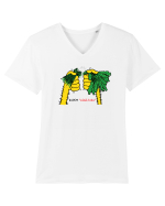 Rupem „legătura” Tricou mânecă scurtă guler V Bărbat Presenter