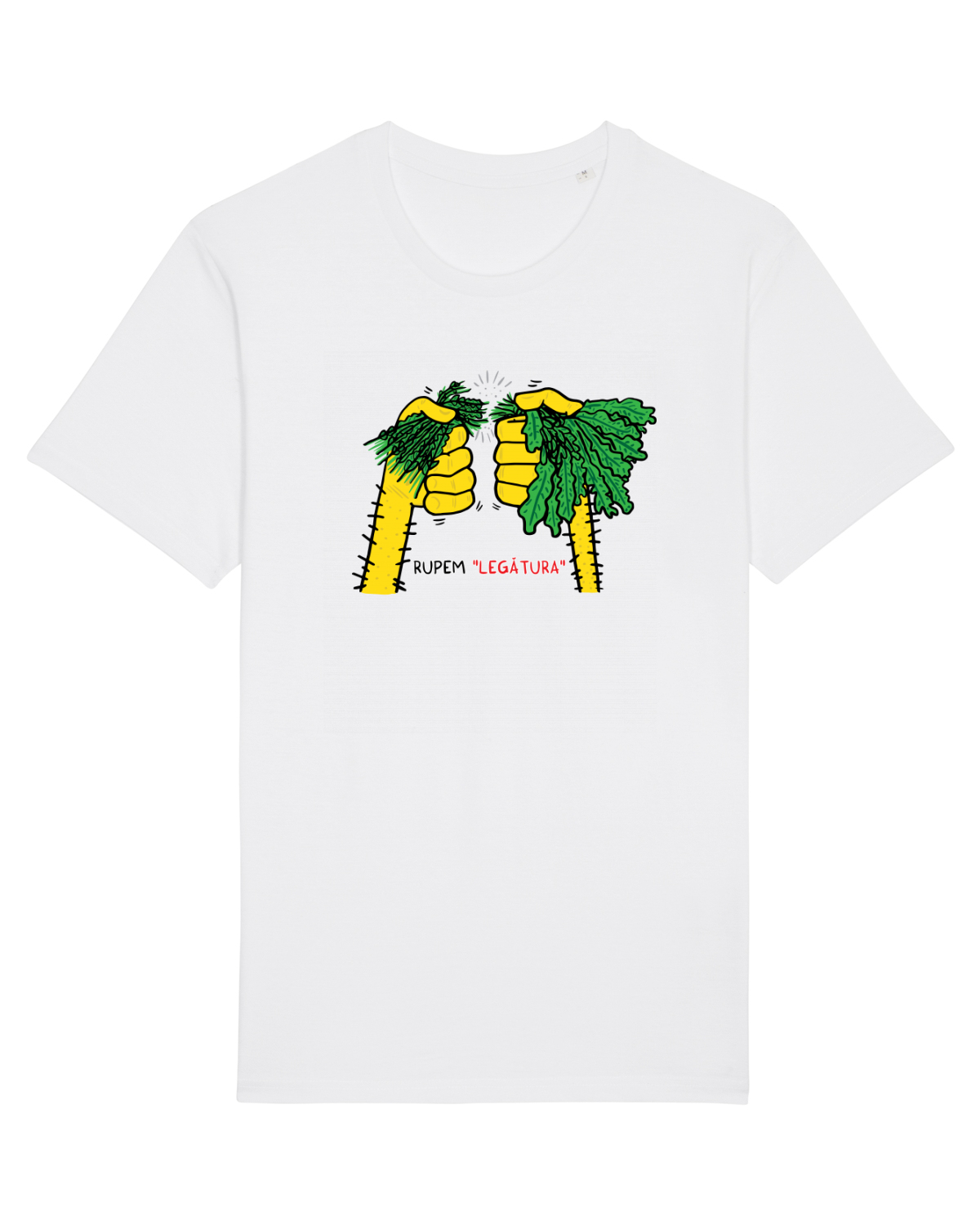 Tricou mânecă scurtă Unisex Rocker White