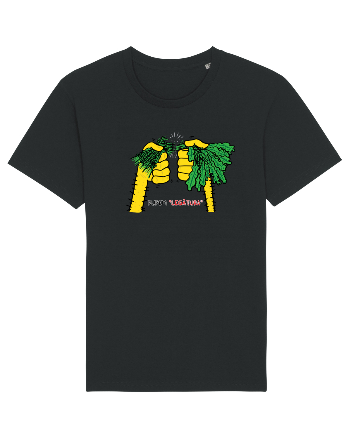 Tricou mânecă scurtă Unisex Rocker Black