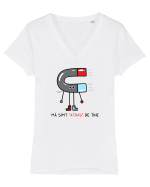 Ma simt atras de tine Tricou mânecă scurtă guler V Damă Evoker