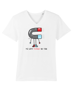 Ma simt atras de tine Tricou mânecă scurtă guler V Bărbat Presenter