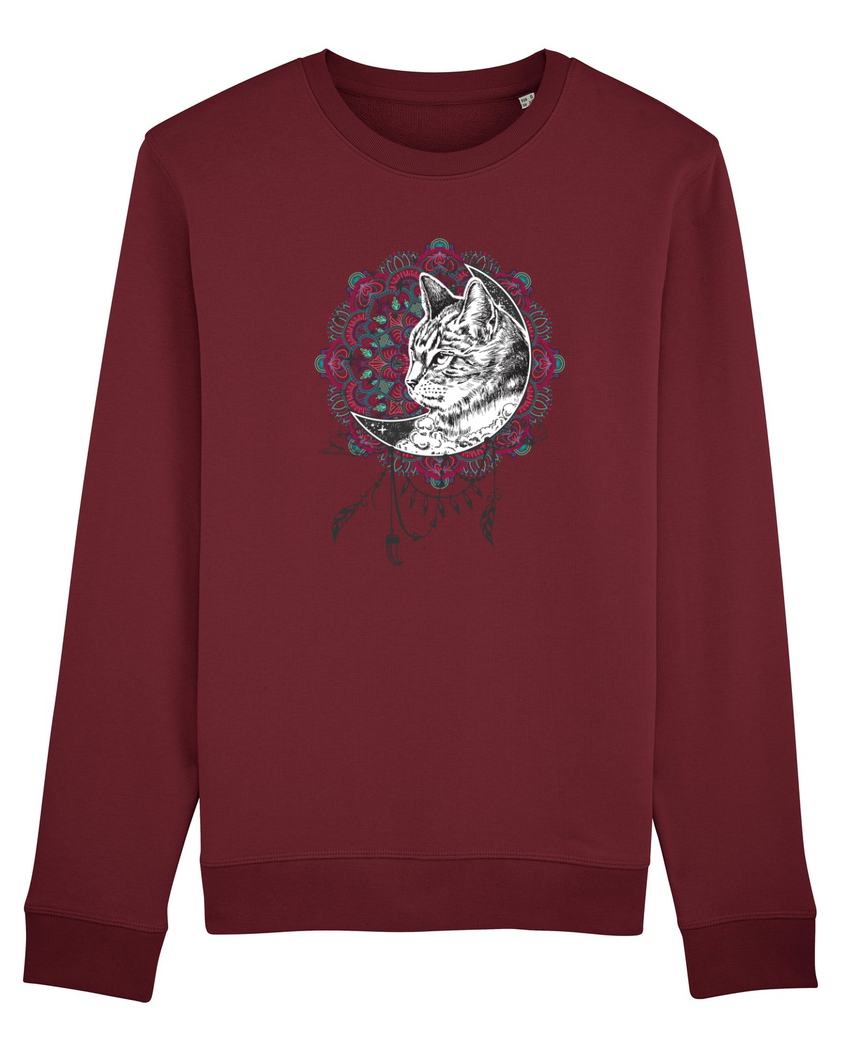 Bluză mânecă lungă Unisex Rise Burgundy