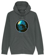 Retro Astronaut  Hanorac cu fermoar Unisex Connector