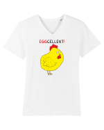 EGGcellent Tricou mânecă scurtă guler V Bărbat Presenter