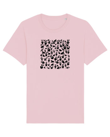 Black Bunnies Cotton Pink