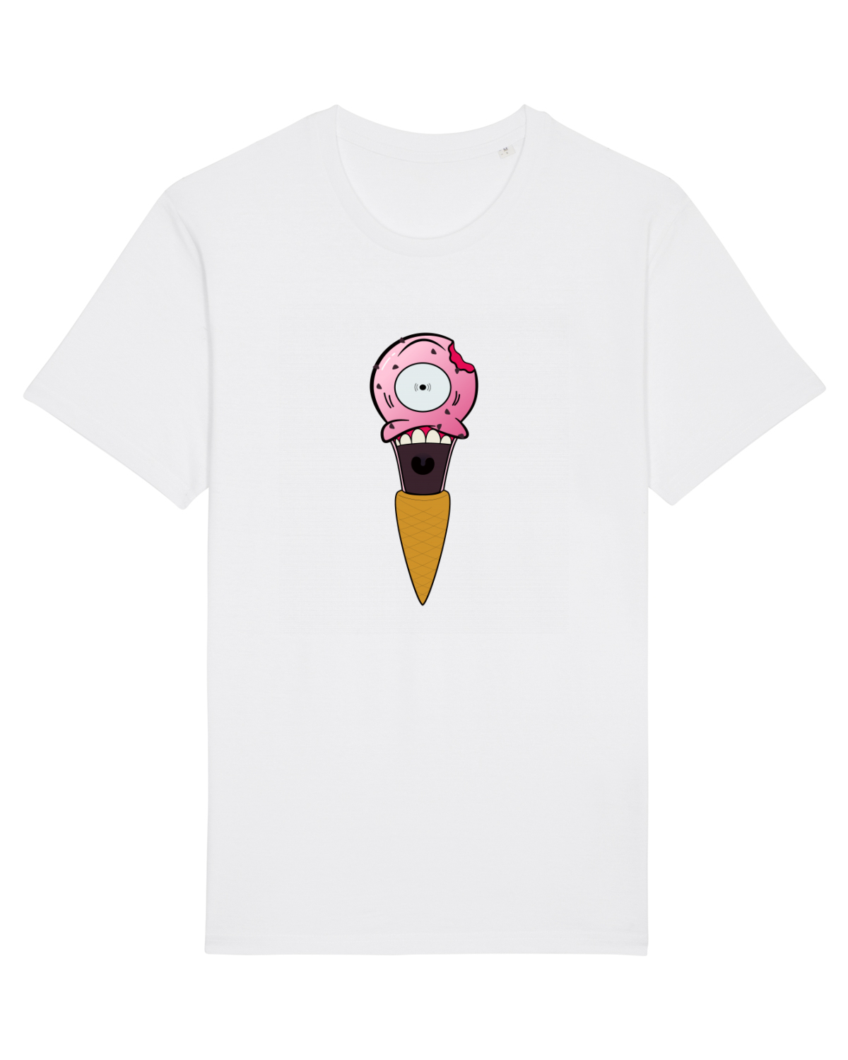 Tricou mânecă scurtă Unisex Rocker White