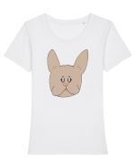 Bulldog Tricou mânecă scurtă guler larg fitted Damă Expresser