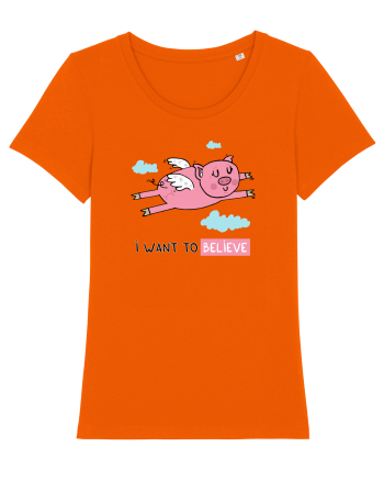 I want to BELIVE Bright Orange