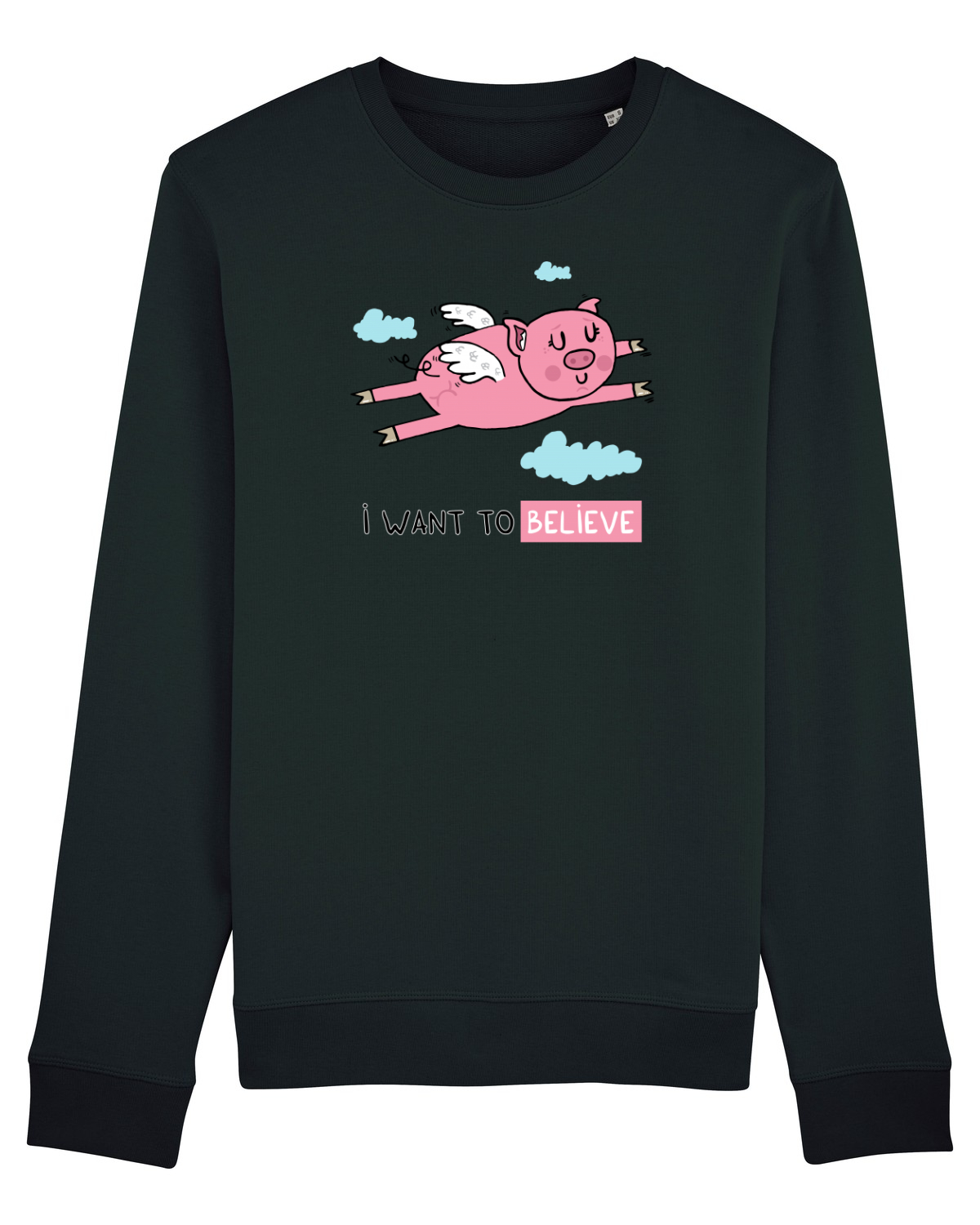 Bluză mânecă lungă Unisex Rise Black
