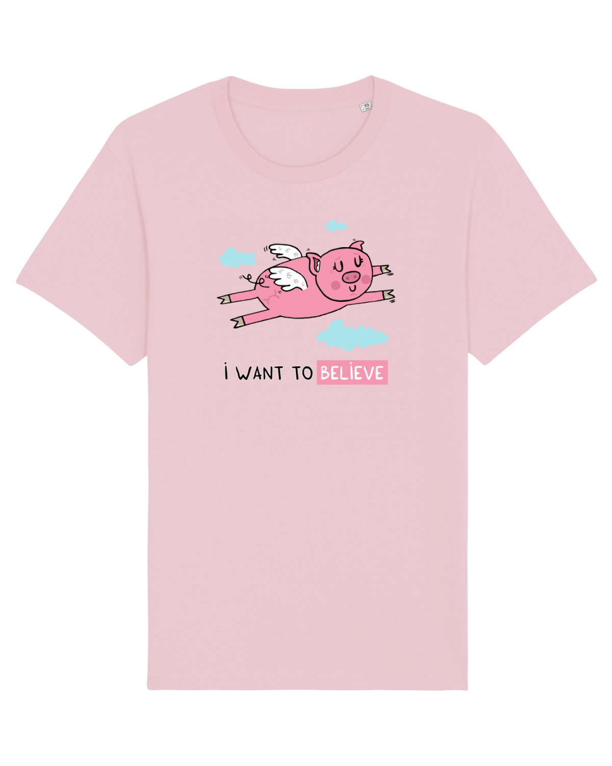 Tricou mânecă scurtă Unisex Rocker Cotton Pink