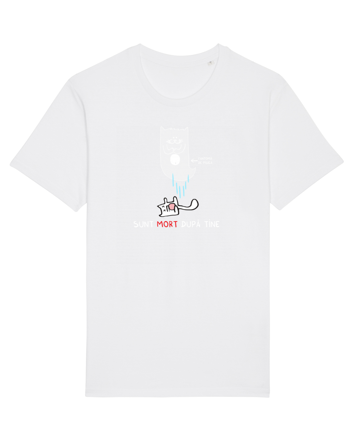 Tricou mânecă scurtă Unisex Rocker White