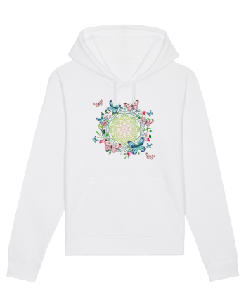 Fluturi în Mandala Yoga White