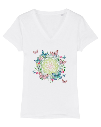 Fluturi în Mandala Yoga White