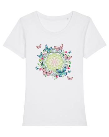 Fluturi în Mandala Yoga White
