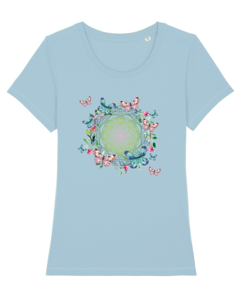 Fluturi în Mandala Yoga Sky Blue