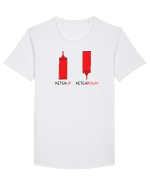 KetchUP - KetchDOWN Tricou mânecă scurtă guler larg Bărbat Skater