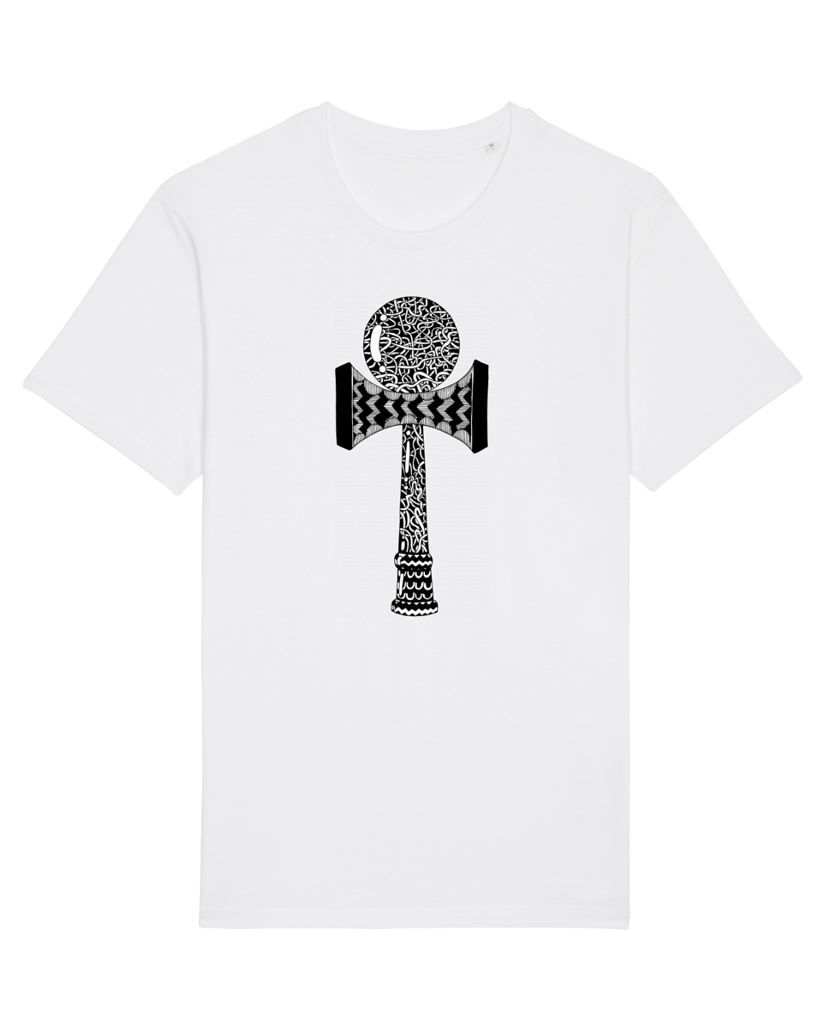 Tricou mânecă scurtă Unisex Rocker White