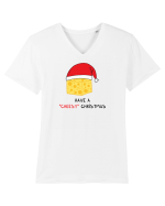 Have a CHEESY Christmas Tricou mânecă scurtă guler V Bărbat Presenter