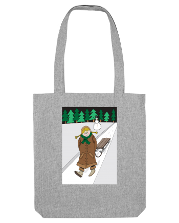 Fetița cu sanie Heather Grey