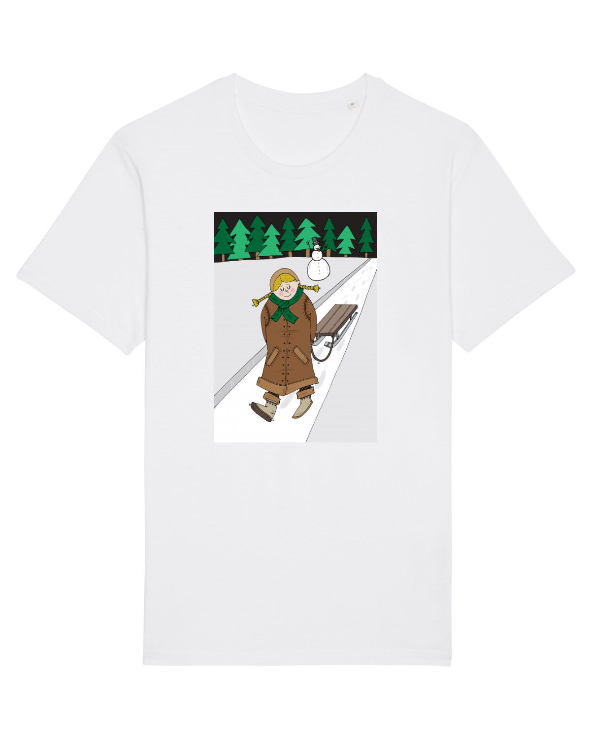 Tricou mânecă scurtă Unisex Rocker White
