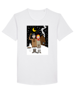 La colindat Tricou mânecă scurtă guler larg Bărbat Skater