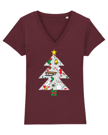 Christmas Tree Burgundy